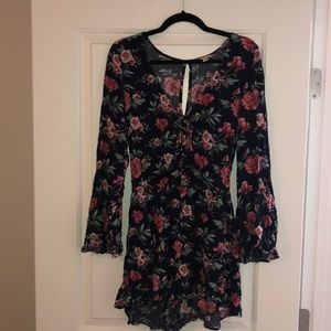Long sleeved floral romper from American Eagle.